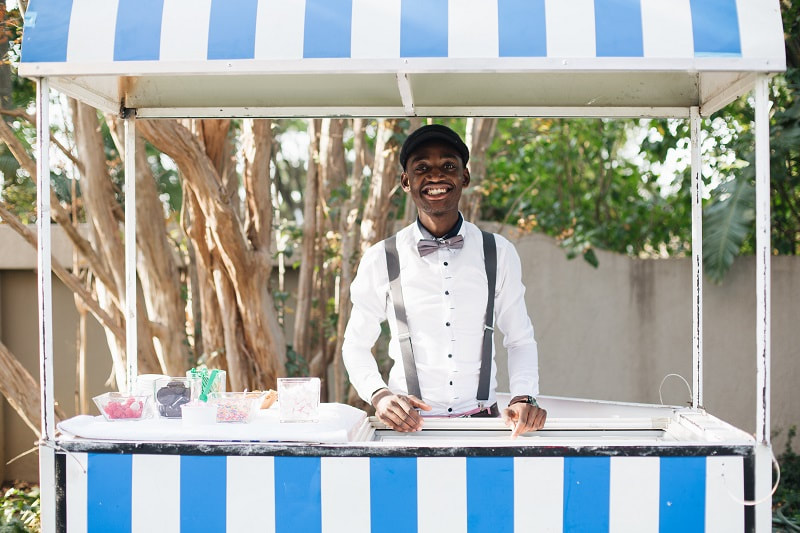 Mobile ice-cream bar and carts for functions and events.
